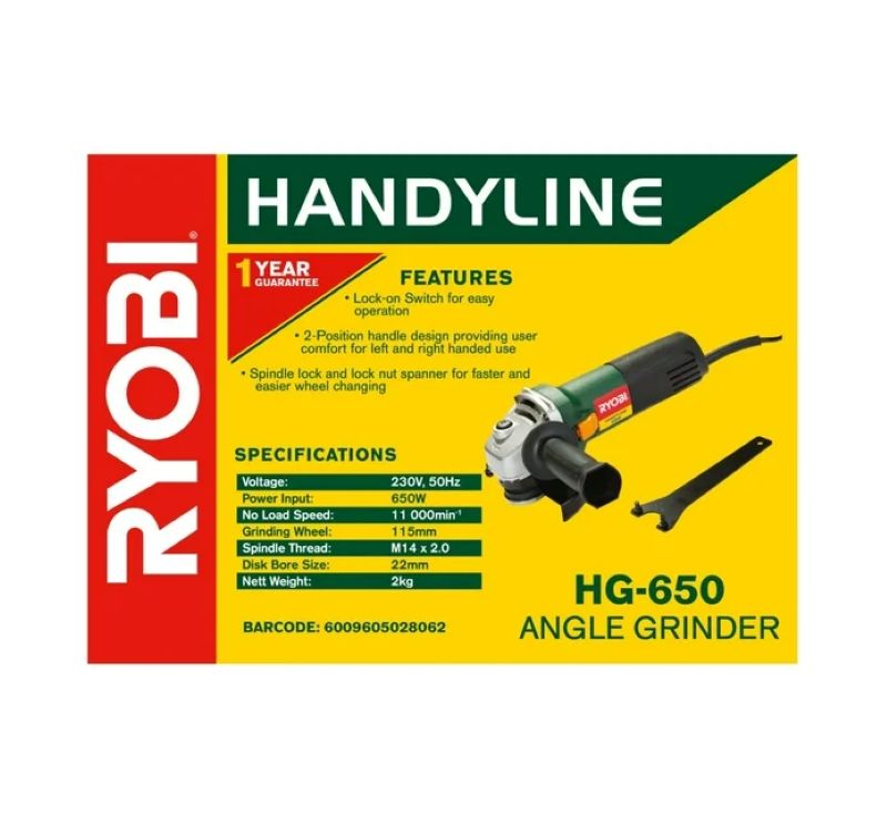 RYOBI Angle Grinder HG-650